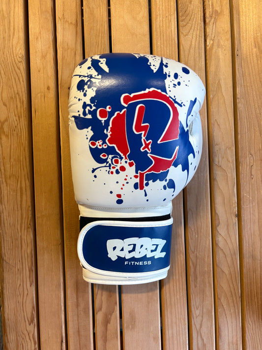 Rebel Gloves Blue/White