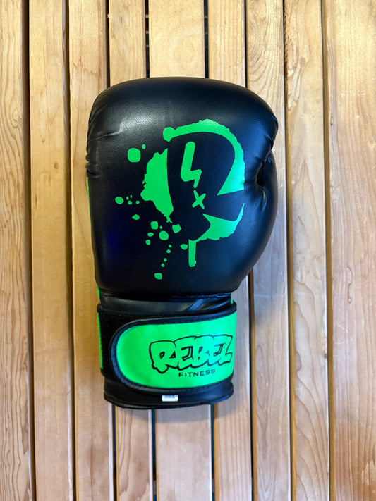 Rebel Gloves Black and Green